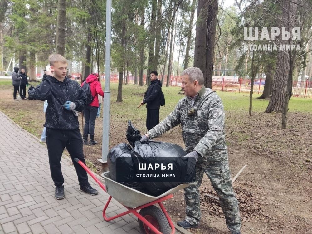 В Городском парке провели субботник — Шарья — фото 2