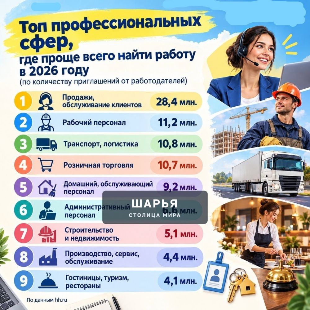 Названы сферы, где проще всего найти работу — Шарья — фото 2