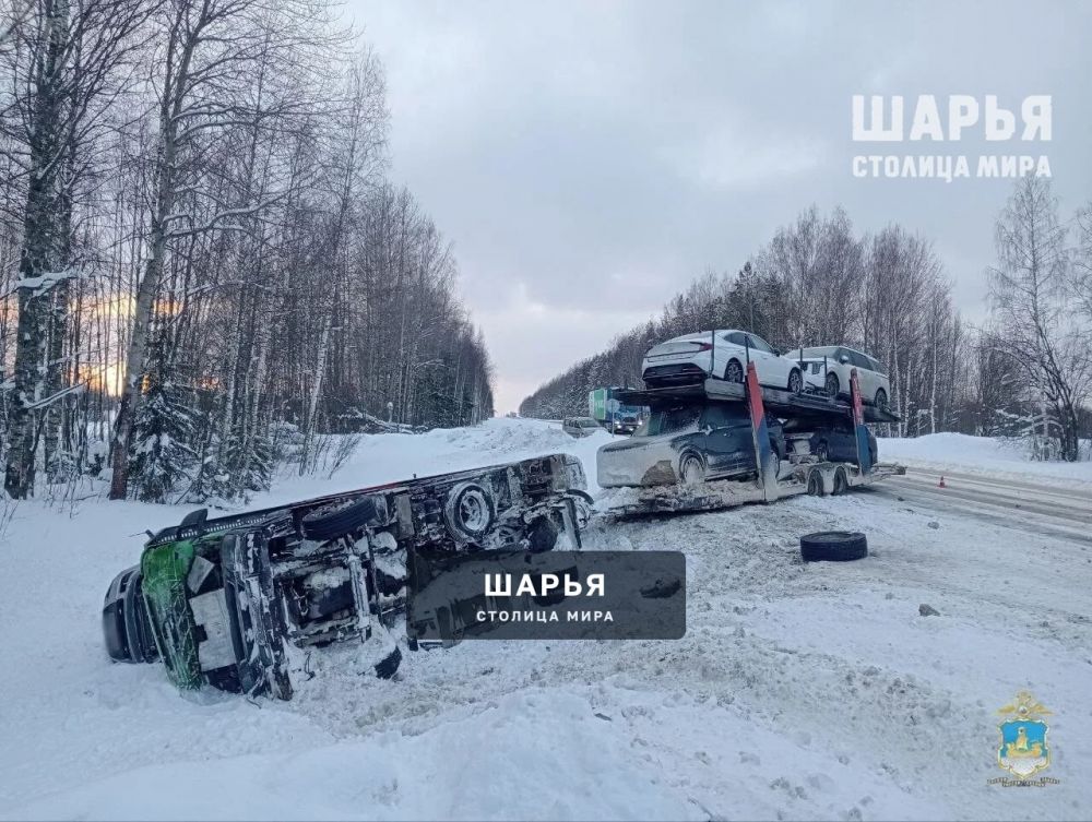 В соседнем районе автовоз съехал в кювет — Шарья — фото 2