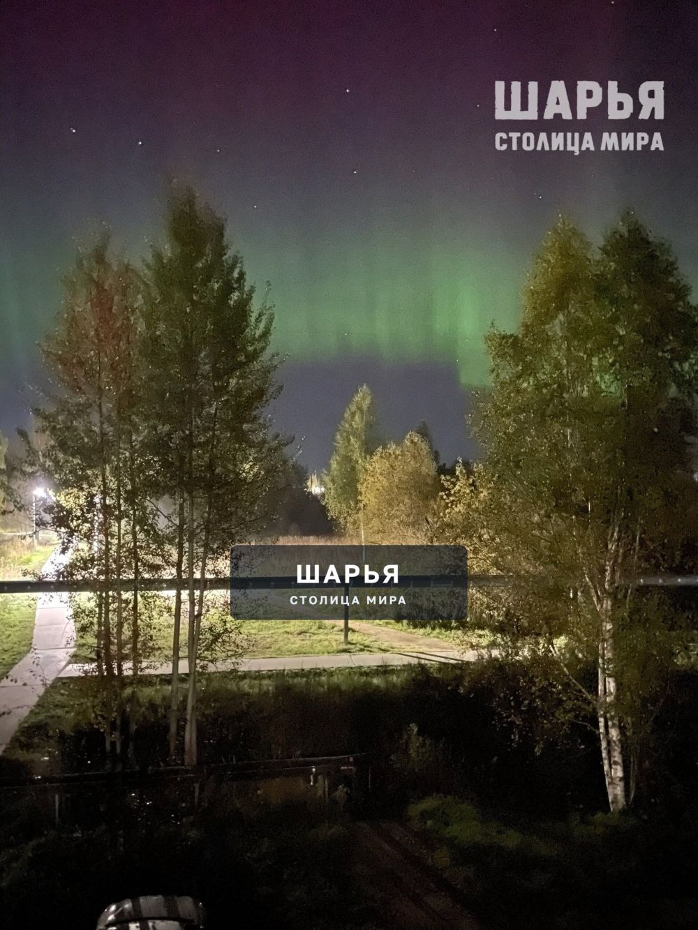 Жители Шарьи минувшей ночью наблюдали северное сияние — Шарья — фото 2