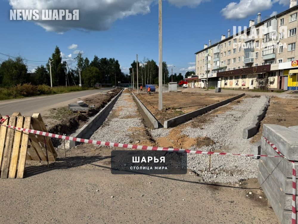 Благоустройство сквера на ул. Адм.Виноградова продолжается — Шарья — фото 3