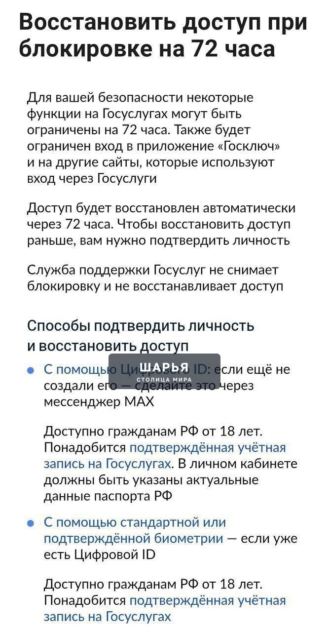 «Госуслуги» могут временно блокироваться без Max — Шарья — фото 2