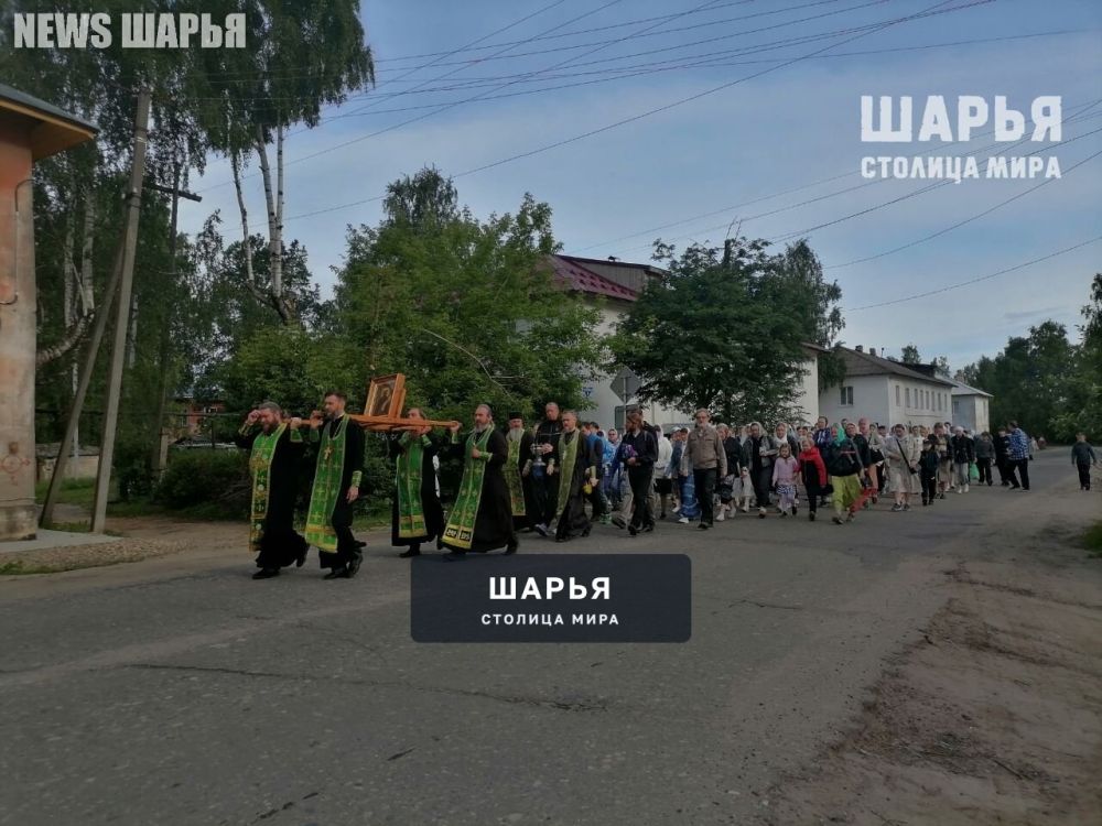 В Шарье состоялся крестный ход в честь прп — Шарья — фото 5