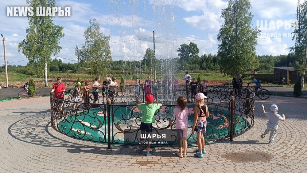 В Зебляках появилось новое место притяжения - фонтан — Шарья — фото 6