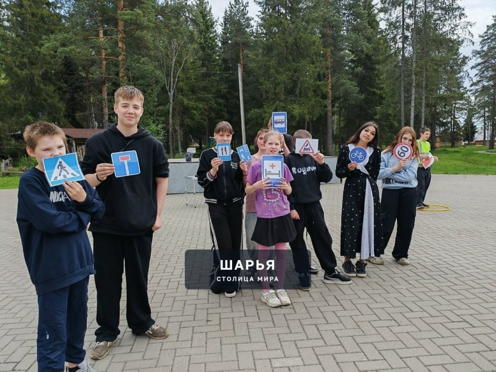 «С безопасностью на "ТЫ"»: шарьинские школьники повторили правила дорожного движения в игровом… — Шарья