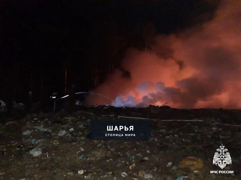 Под Шарьей огнеборцы ликвидировали крупное возгорание мусорного полигона — Шарья