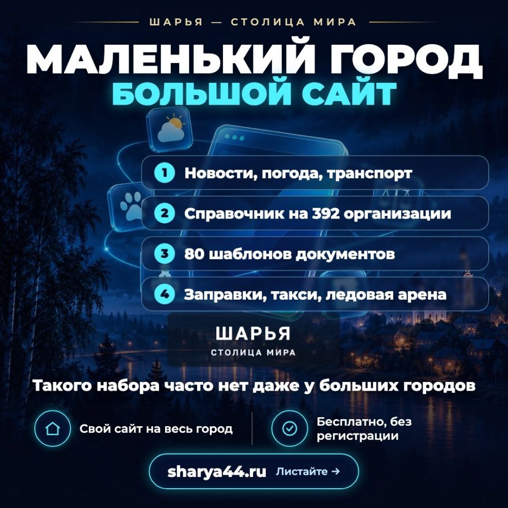 Маленький город — большой сайт — Шарья — фото 1