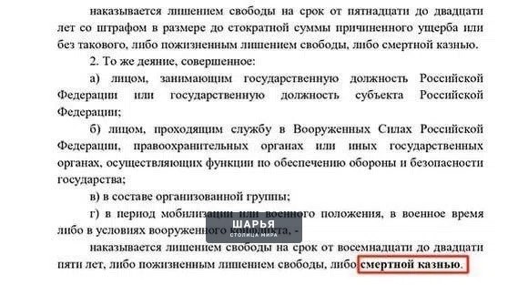 ‼ Законопроект о смертной казни внесли в Госдуму — предлагается применять высшую меру… — Шарья — фото 2