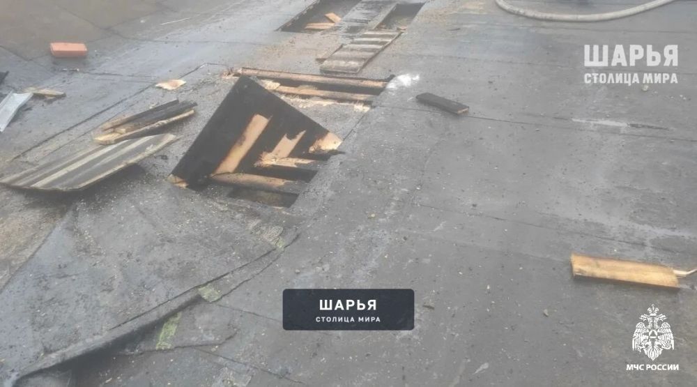 В Шарье случился пожар в здании механического цеха — Шарья