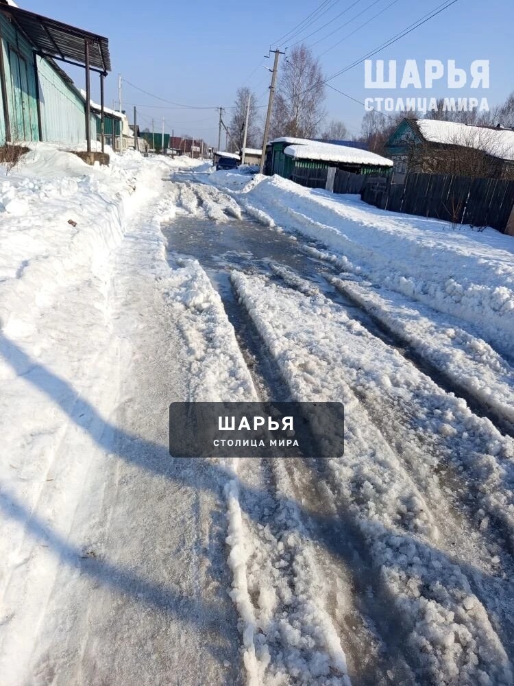 Ветлужский не смагает своими силами бороться с тающим снегом — Шарья