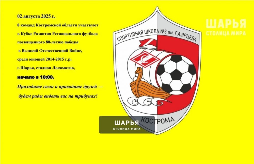 В Шарье пройдет серия игр на Кубок Регионального развития футбола — Шарья