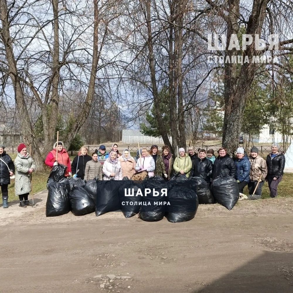 В Шарье и районе жители дружно вышли на субботники — Шарья