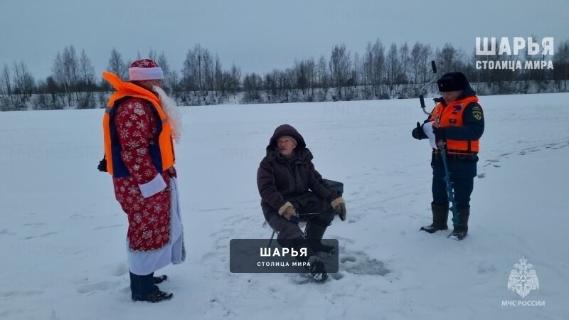 Дед Мороз специального назначения поздравил рыбаков с Новым годом — Шарья — фото 3
