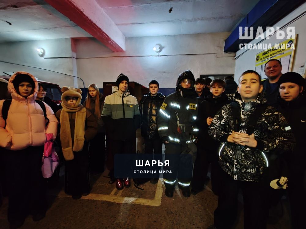 Профориентационная экскурсия в пожарную часть для школьников Шарьи — Шарья — фото 4