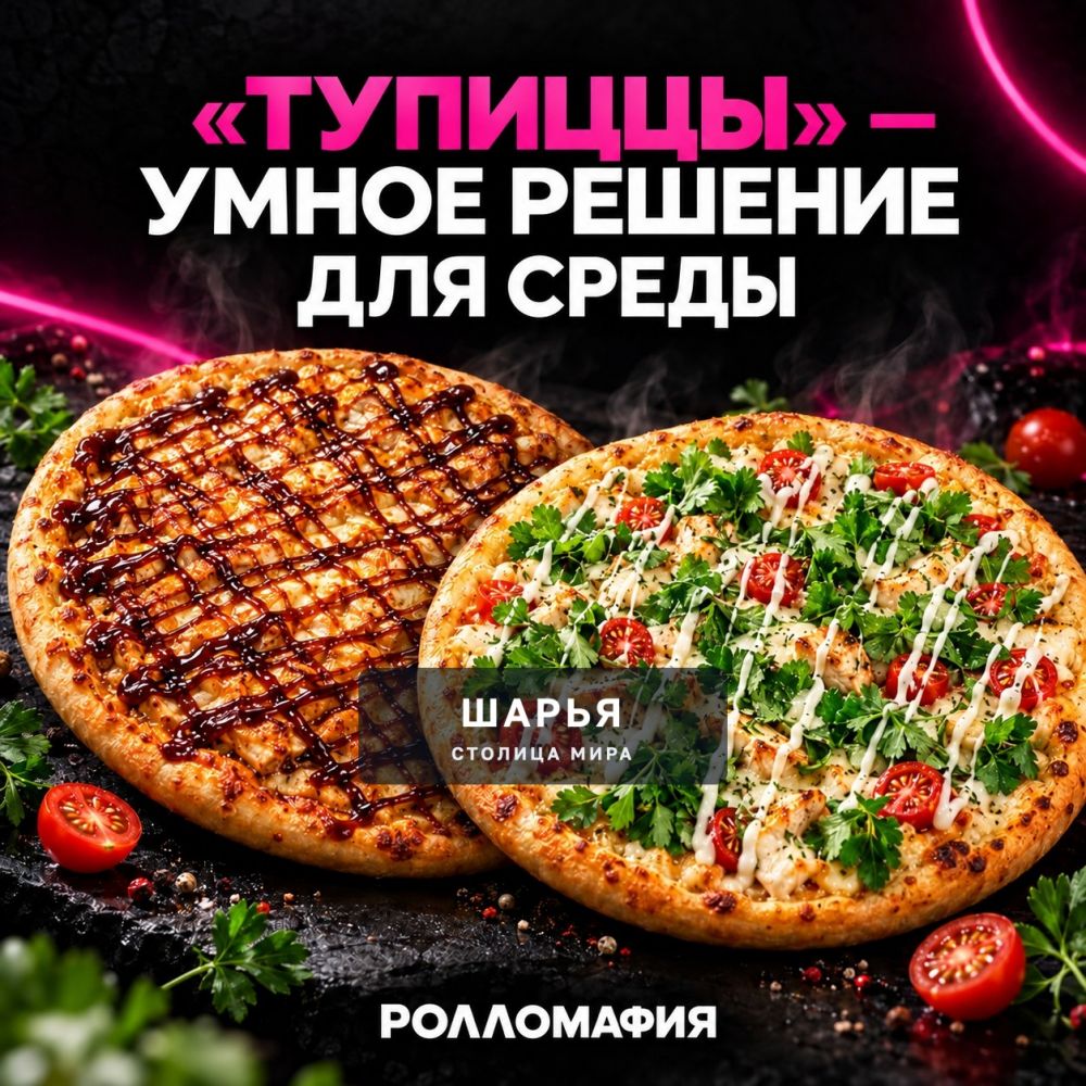 Две большие пиццы, много начинки и ни одной причины сегодня готовить самостоятельно — Шарья