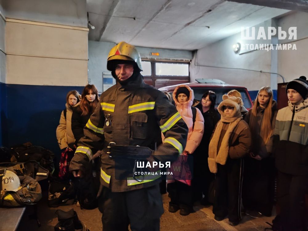 Профориентационная экскурсия в пожарную часть для школьников Шарьи — Шарья — фото 2