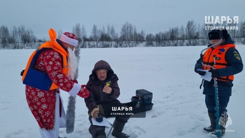 Дед Мороз специального назначения поздравил рыбаков с Новым годом — Шарья — фото 2