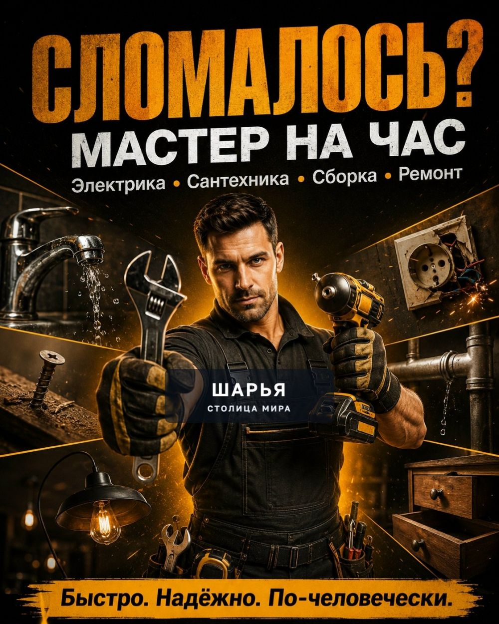 МАСТЕР НЕ НА ЧАС — МАСТЕР НА ВСЕ СЛУЧАИ ЖИЗНИ — Шарья