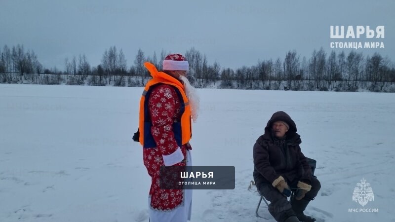 Дед Мороз специального назначения поздравил рыбаков с Новым годом — Шарья — фото 4