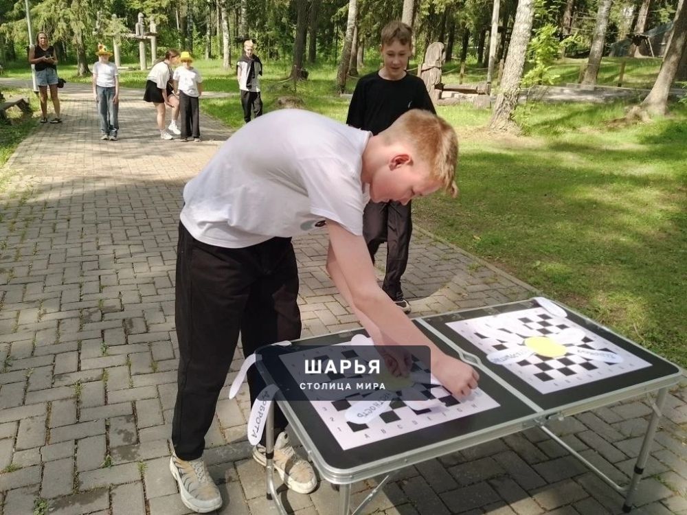 Летние каникулы шарьинские школьники проводят в парке — Шарья — фото 1