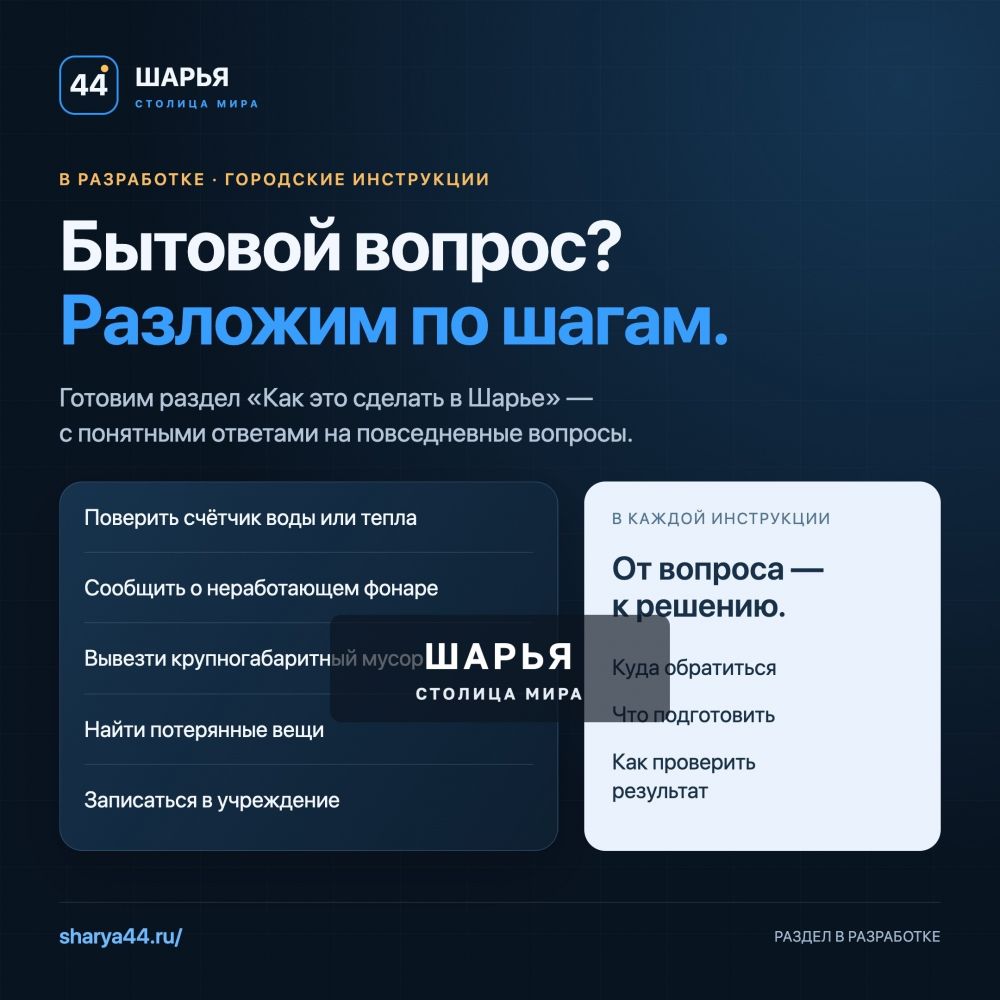 Команда TarasovWeb.ru вновь внесла ряд улучшений в главный сайт города: www.sharya44.ru — Шарья — фото 6