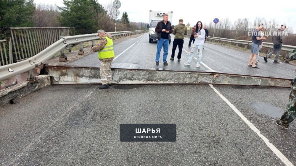 На трассе до Кирова просел мост, образовались большие пробки — Шарья