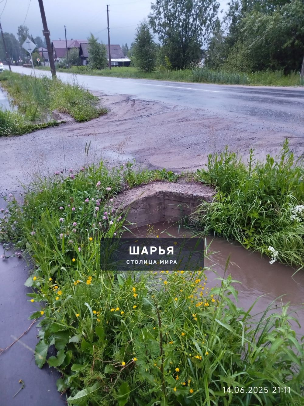 Тротуар на улице Ленина после сильного ливня с 1 по 4 фото — Шарья — фото 5