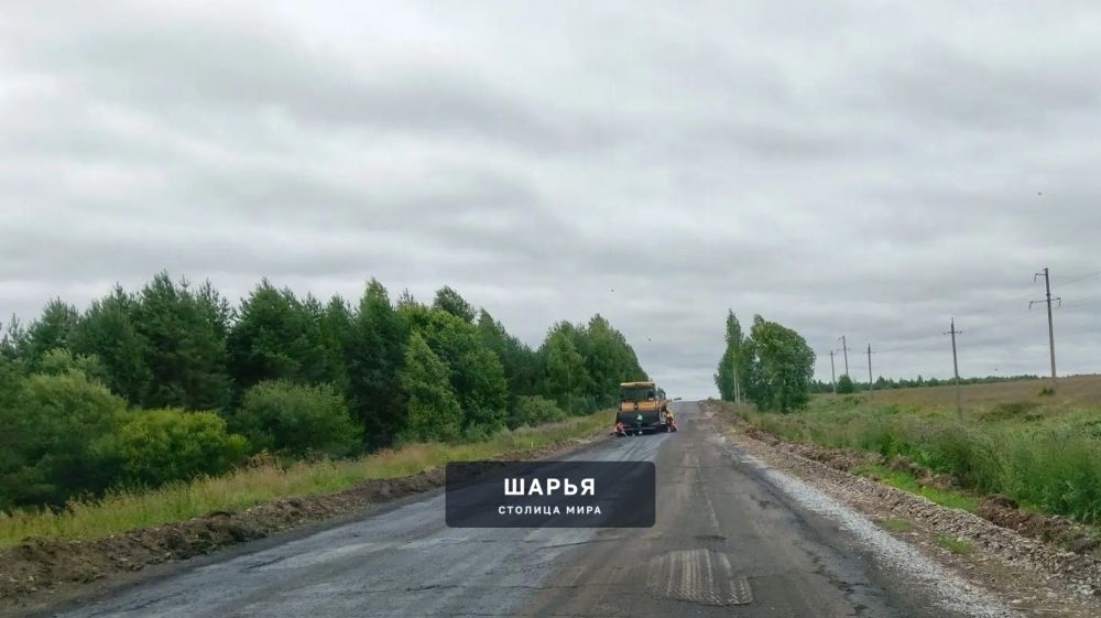 На территории Шарьинского округа идёт ремонт участка трассы Рождественское – Одоевское… — Шарья — фото 3