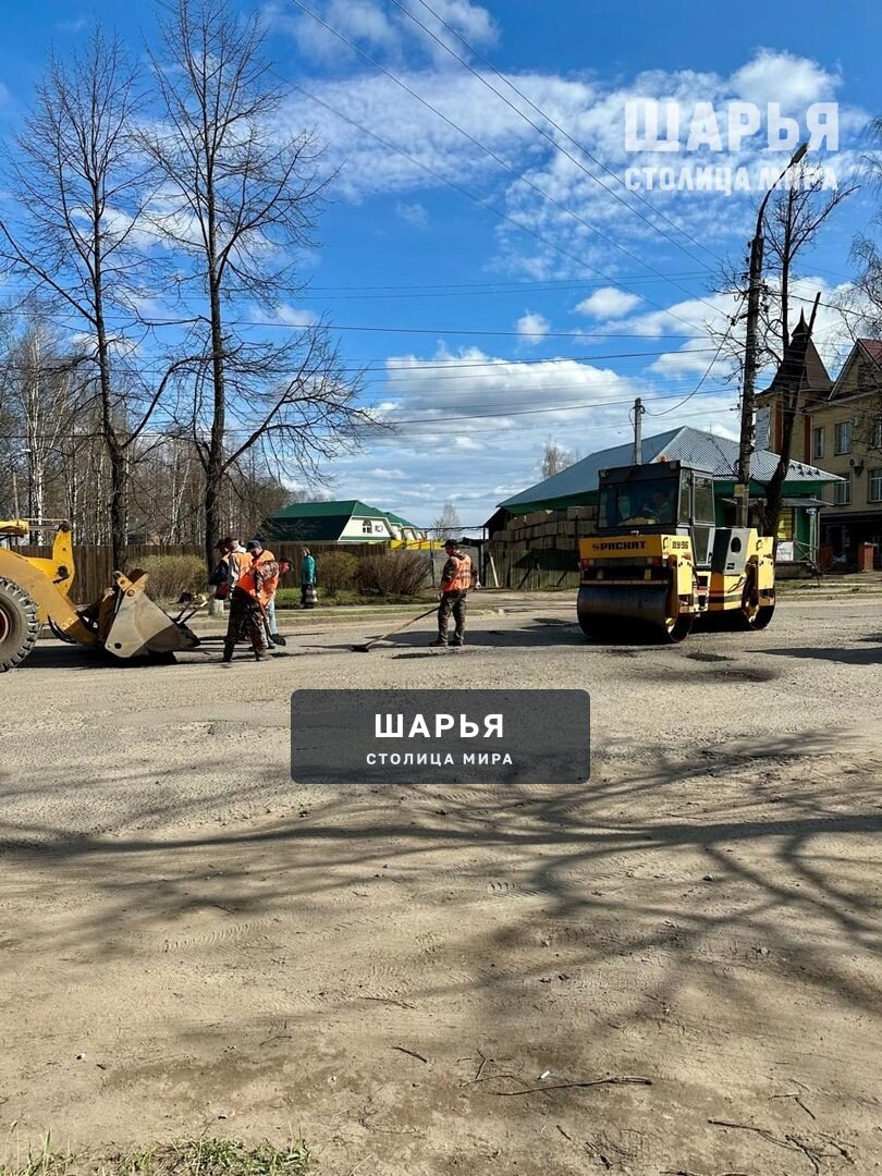 В Шарье начали работы по ямочному ремонту дорог — Шарья — фото 1