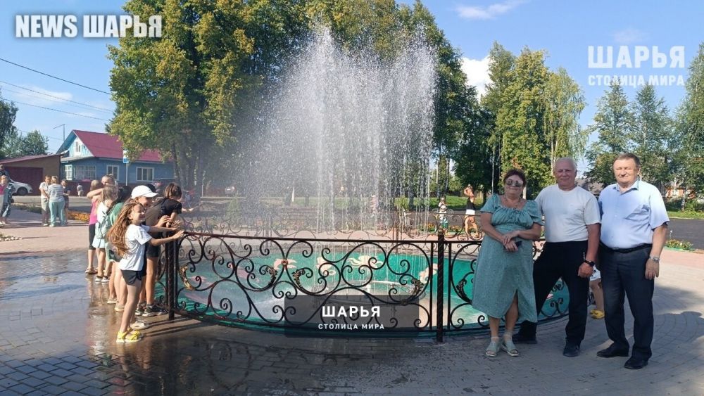 В Зебляках появилось новое место притяжения - фонтан — Шарья — фото 7
