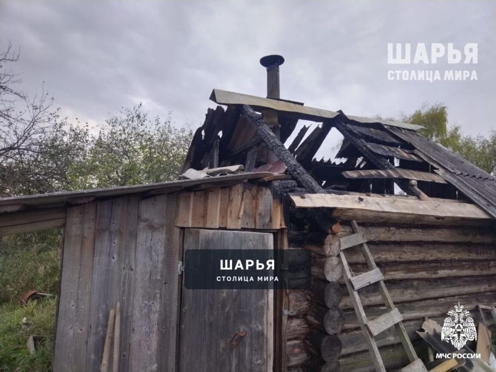 В Шарьинском районе сгорела банька — Шарья
