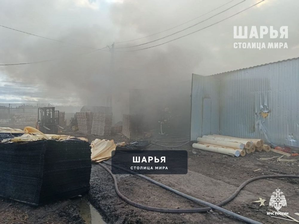 Сотрудники МЧС России ликвидируют пожар в Шарьинском районе — Шарья
