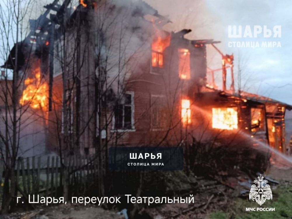 Неосторожное обращение с огнём - предварительная причина пожара на пер. Театральном — Шарья — фото 3