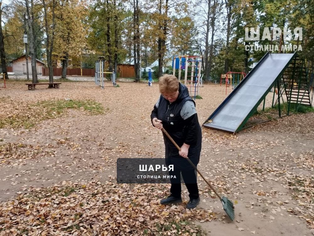 Традиционный осенний субботник провели сотрудники Шарьинской библиотечной системы — Шарья — фото 4