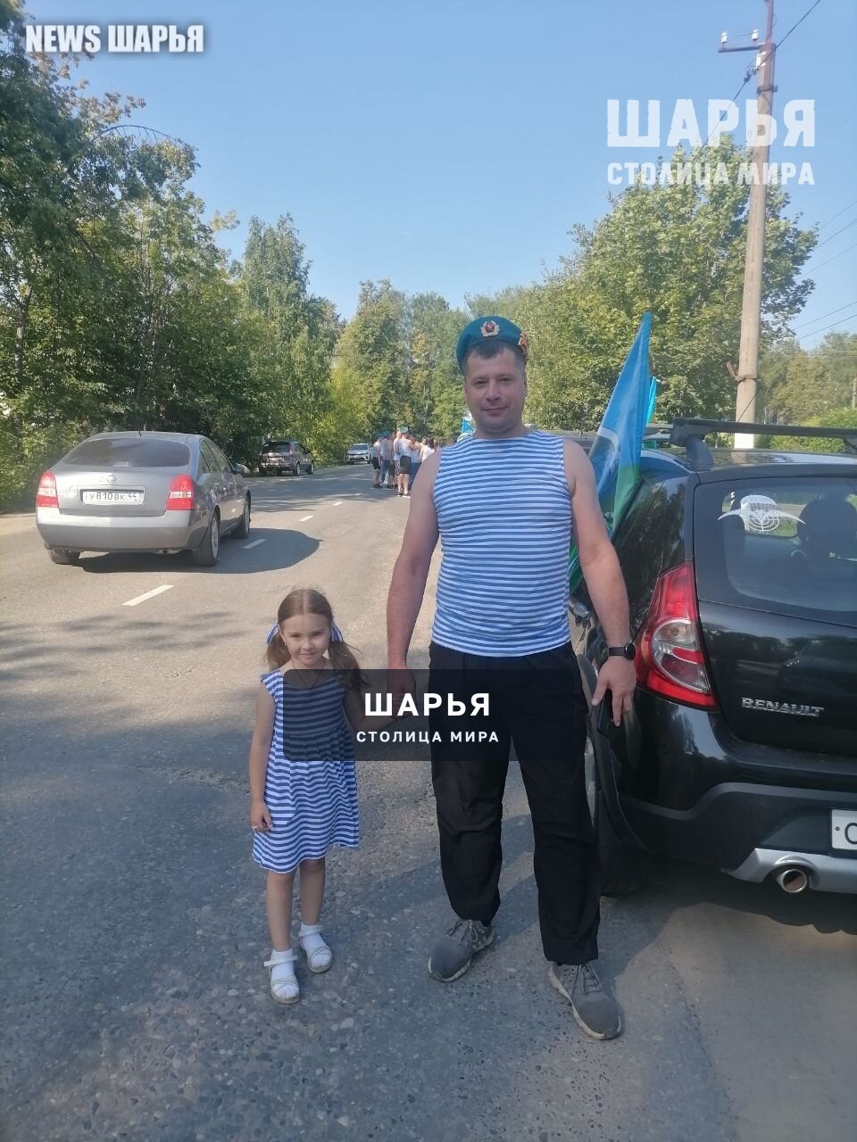 Десантники Шарьи провели автопробег и торжественный митинг в юбилейный день создания ВДВ — Шарья — фото 6