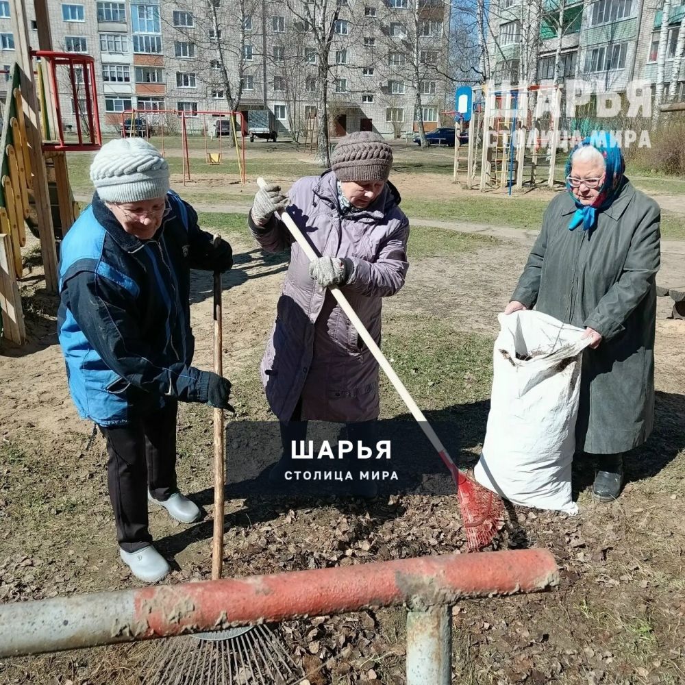 В Шарье и районе жители дружно вышли на субботники — Шарья — фото 6