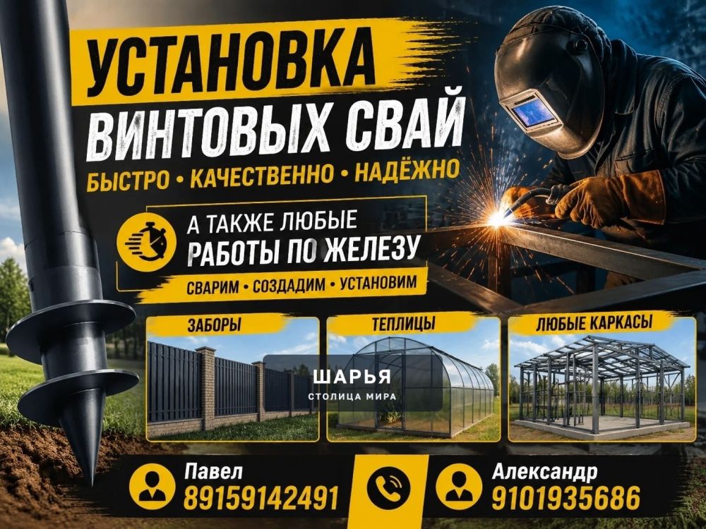 Область применения винтовых свай — Шарья