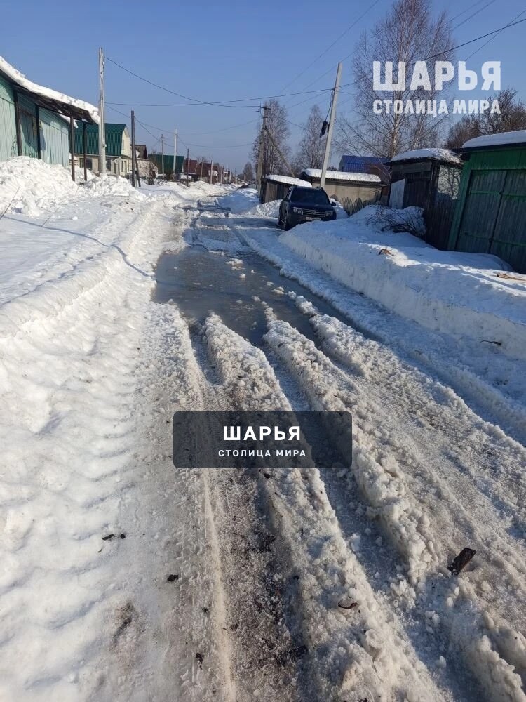 Ветлужский не смагает своими силами бороться с тающим снегом — Шарья — фото 4