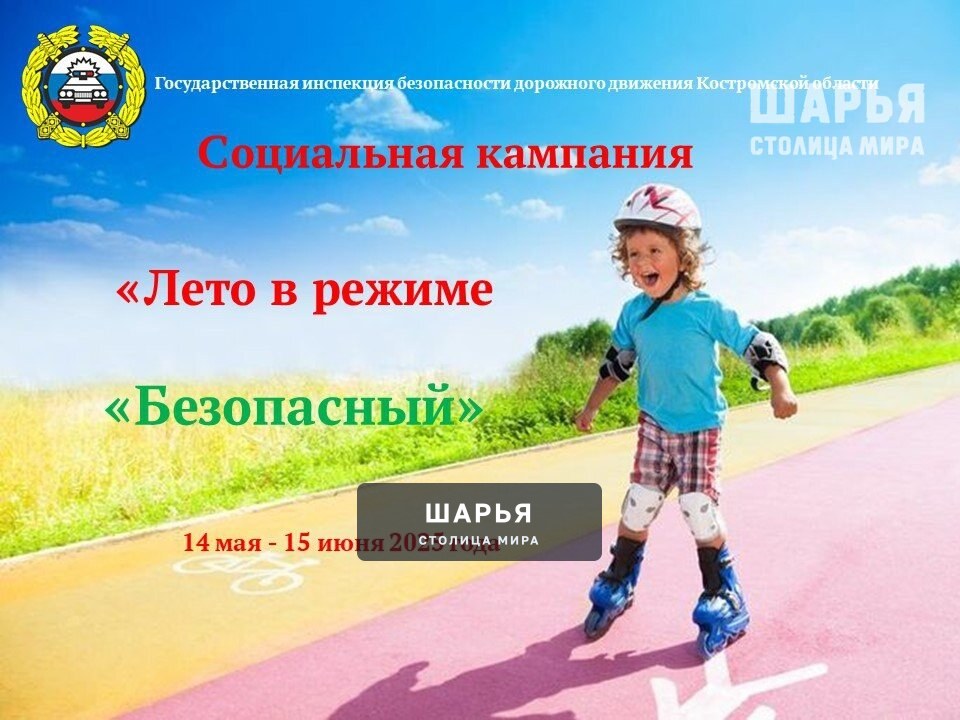 В регионе автополицейские дают старт социальной кампании «Лето в режиме «Безопасный» — Шарья