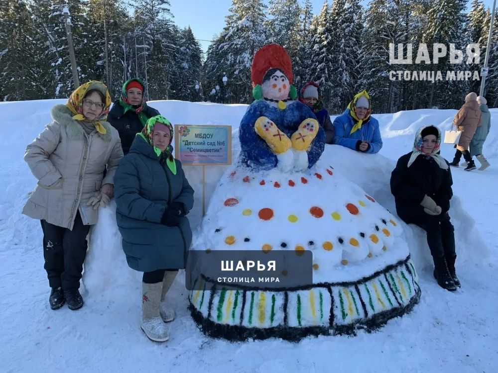В городском парке прошёл муниципальный конкурс снежных фигур "Снежная галерея" — Шарья — фото 6