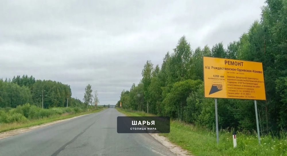 На территории Шарьинского округа идёт ремонт участка трассы Рождественское – Одоевское… — Шарья — фото 4