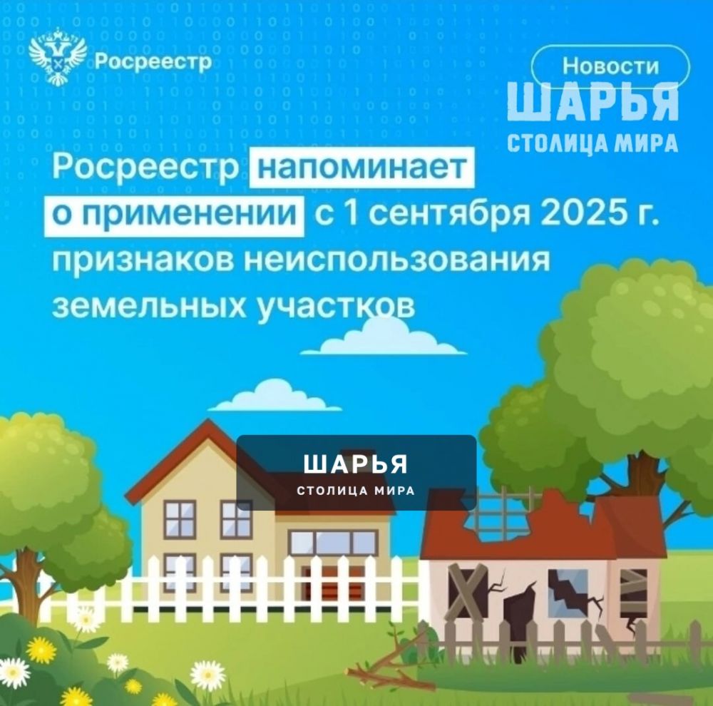 С 1 сентября вступает в силу перечень признаков неиспользования земельных участков — Шарья