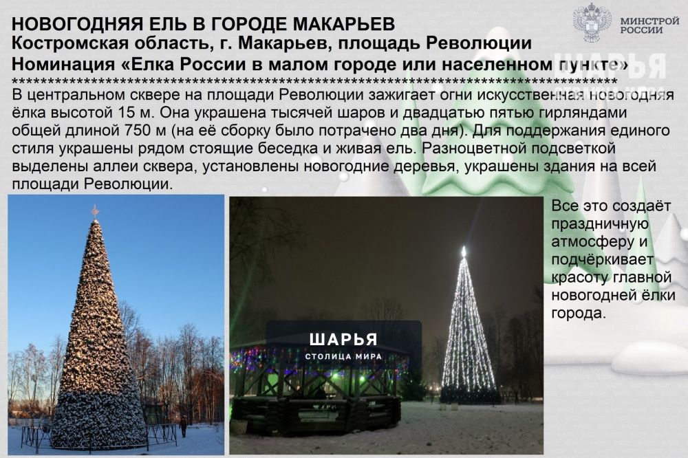 Костромская область участвует во Всероссийском конкурсе «Ёлки России» — Шарья — фото 2