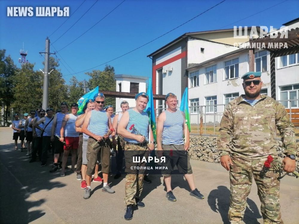 Десантники Шарьи провели автопробег и торжественный митинг в юбилейный день создания ВДВ — Шарья — фото 2