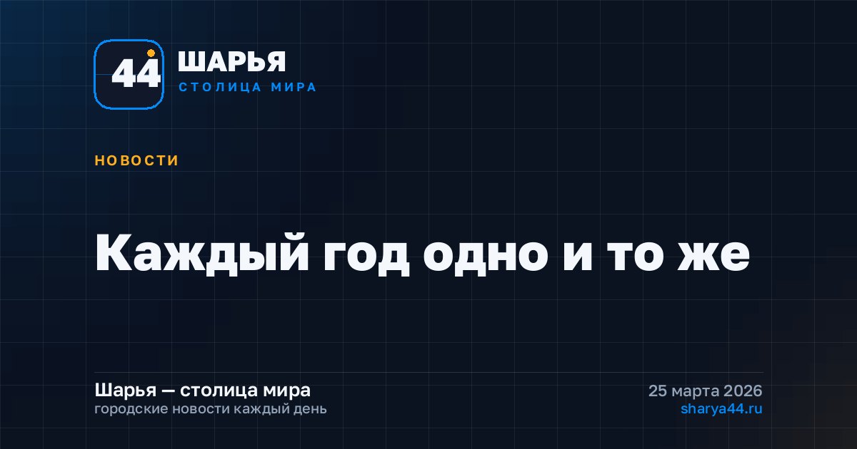 Каждый год одно и то же — Шарья