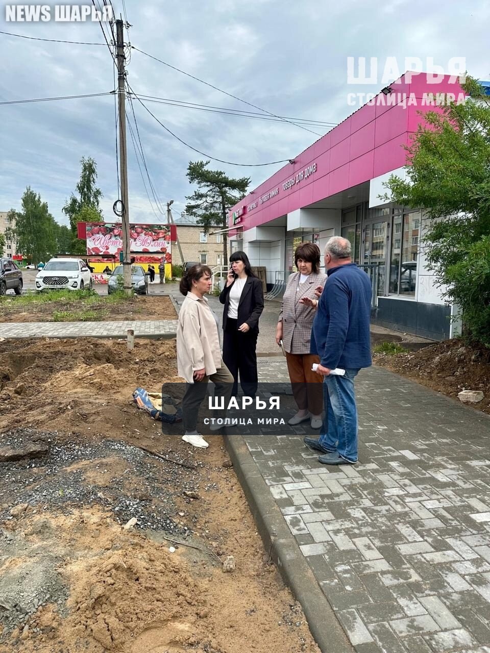 Глава города проконтролировала ход работ по благоустройству сквера в Ветлужском — Шарья