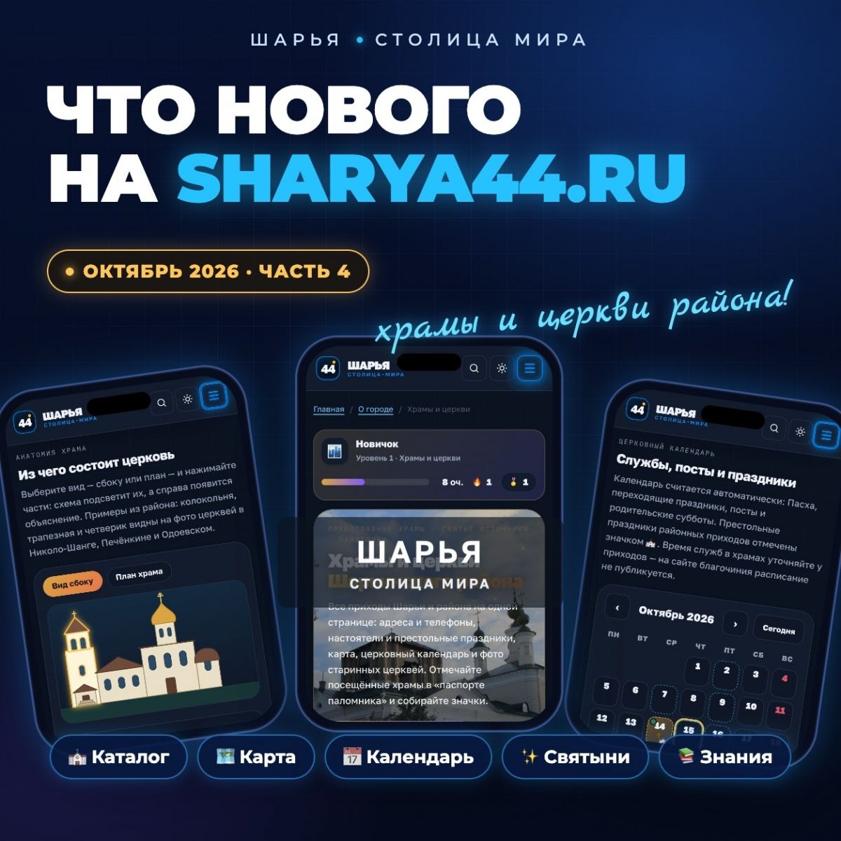 Что нового добавила команда TarasovWeb.ru на sharya44.ru — часть 4 — Шарья