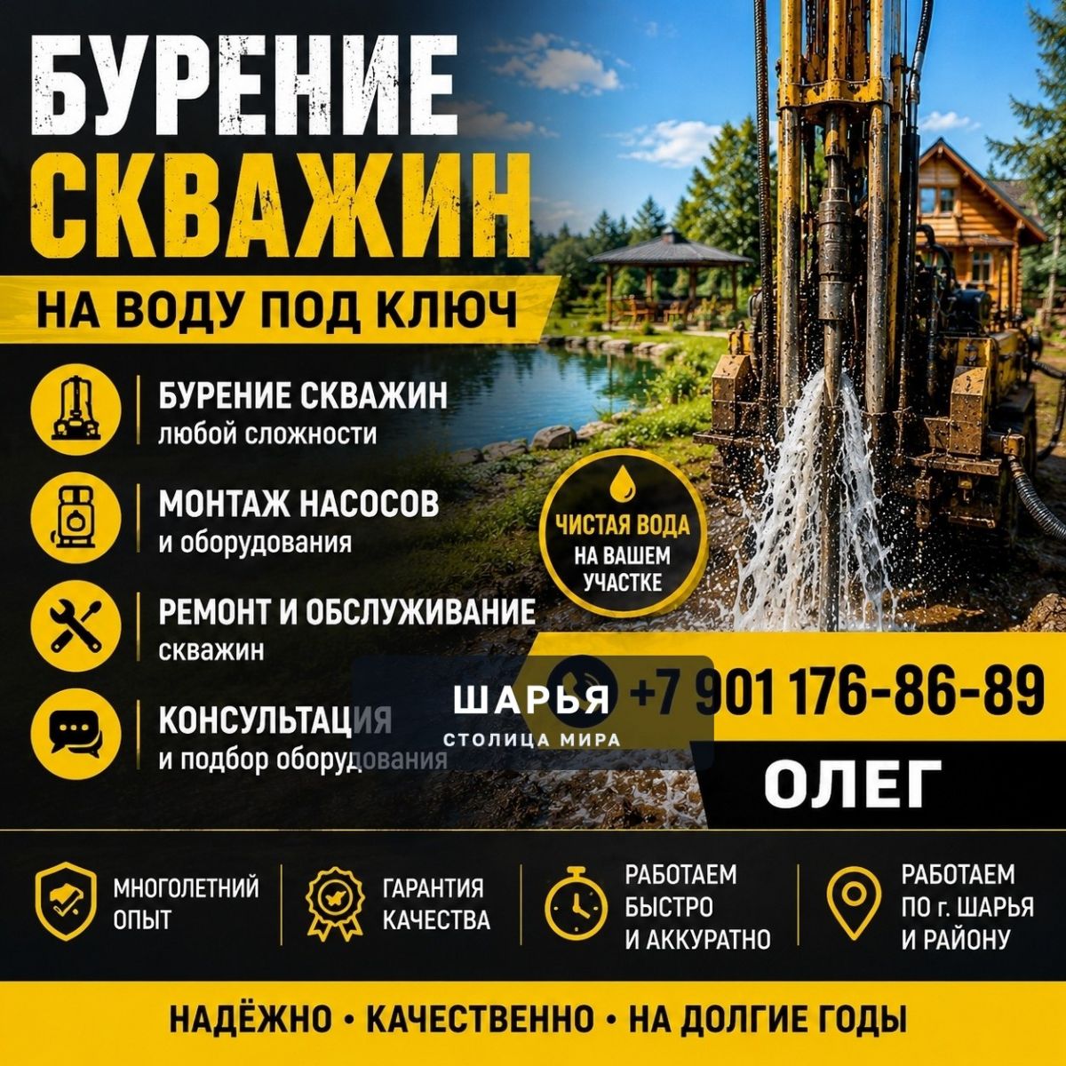 ПОЧЕМУ ВСЁ БОЛЬШЕ ЛЮДЕЙ ВЫБИРАЮТ СКВАЖИНУ НА ВОДУ? — Шарья