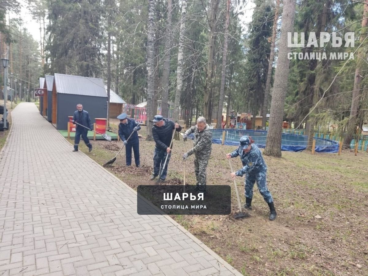 В Городском парке провели субботник — Шарья