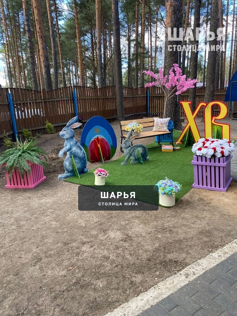 Невероятной красоты Пасхальная композиция украсила территорию шарьинского храма — Шарья